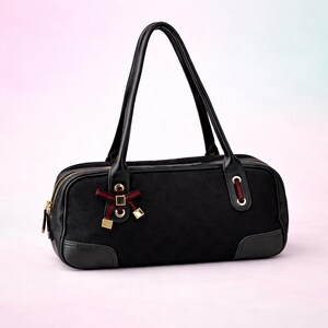 Gucci GG Vintage パターン ショルダーバッグ Vintage Gucci Princy Bag 161720 GG Canvas Boston Handbag - Etsy