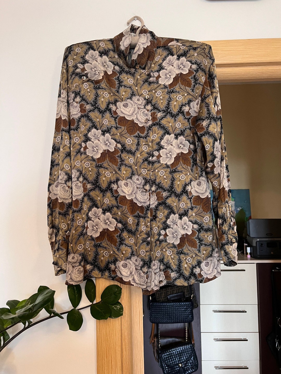 Wandteppich „Vintage Blumen“ – 229x153 Cm, Aus Polyester, Vielseitig Als Decke, Vorhang Oder Wanddekoration Nutzbar
