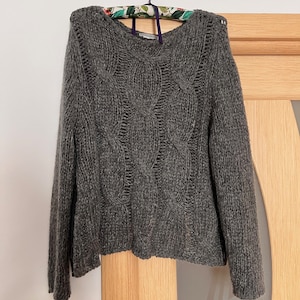 Sarah Pacini vintage grauer Pullover Gr M