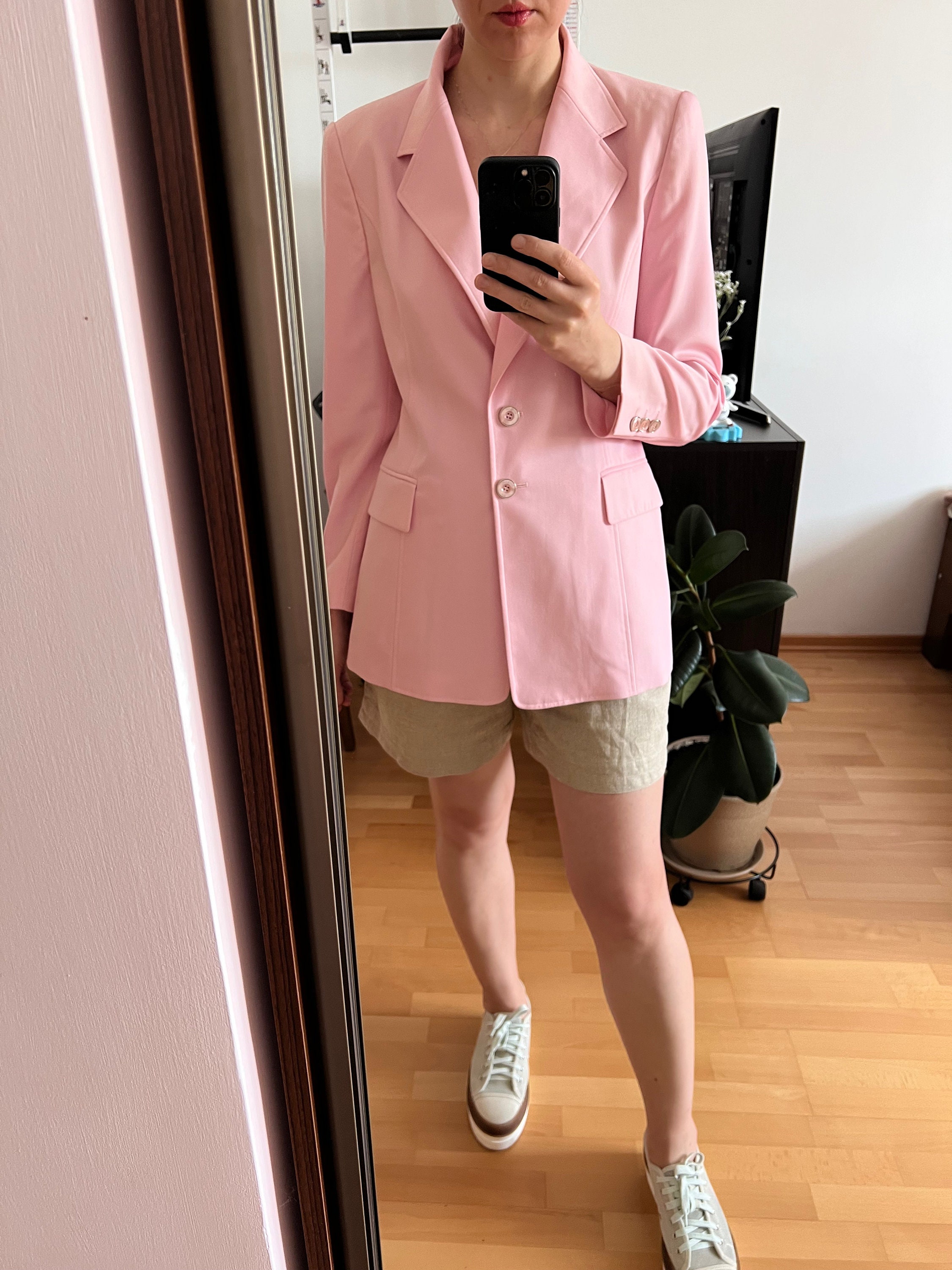 ESCADA MARGARETHA LEY ピンクジャケット ESCADA by Margaretha Ley Vintage Pink Blazer Jacket Size M-L - Etsy