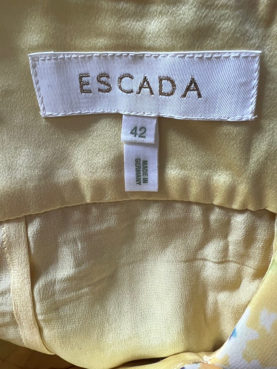Escada vintage silk and sequins decorated midi dr… - image 8
