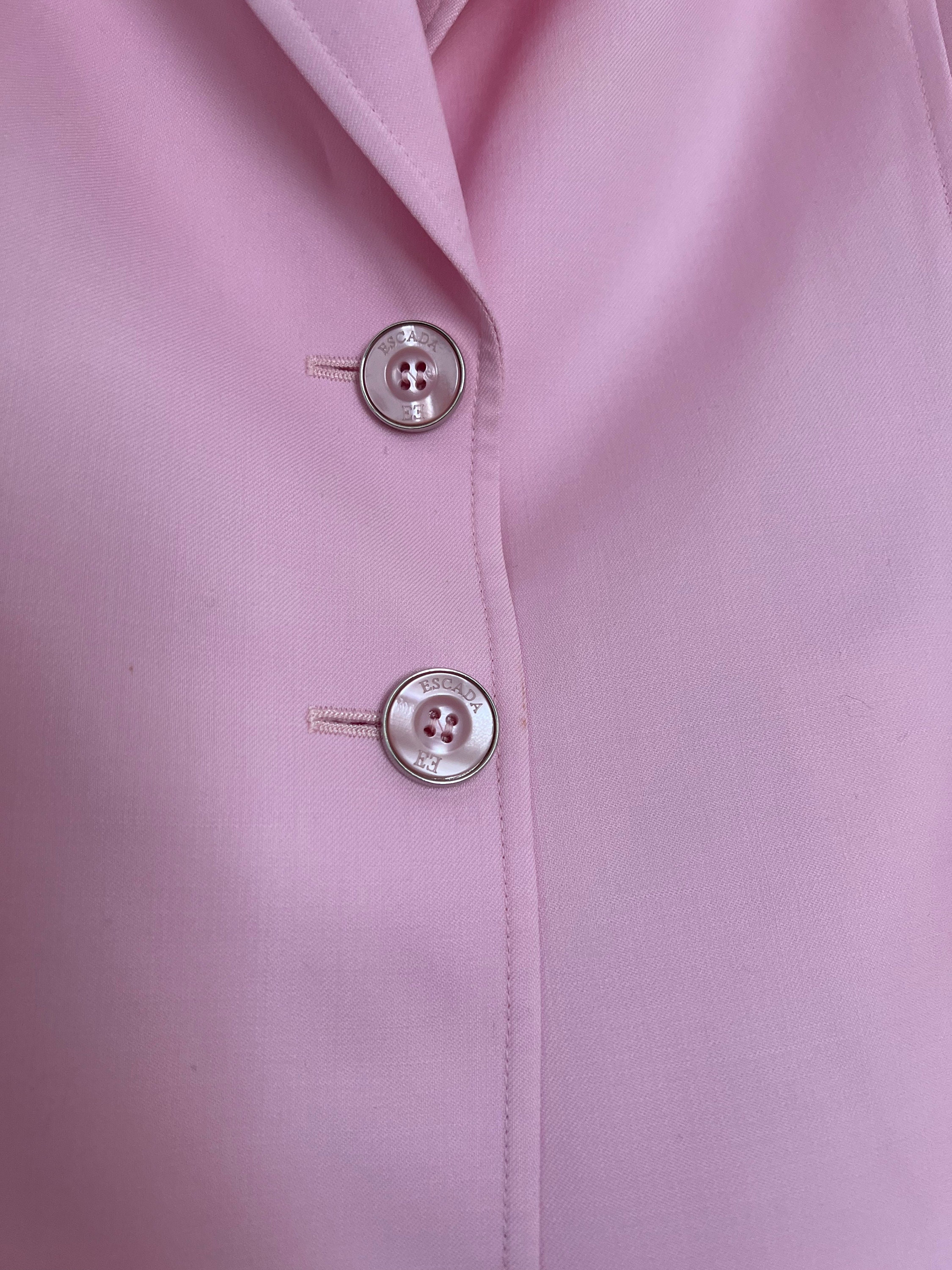 ESCADA by Margaretha Ley Vintage Pink Blazer Jacket Size M-L - Etsy