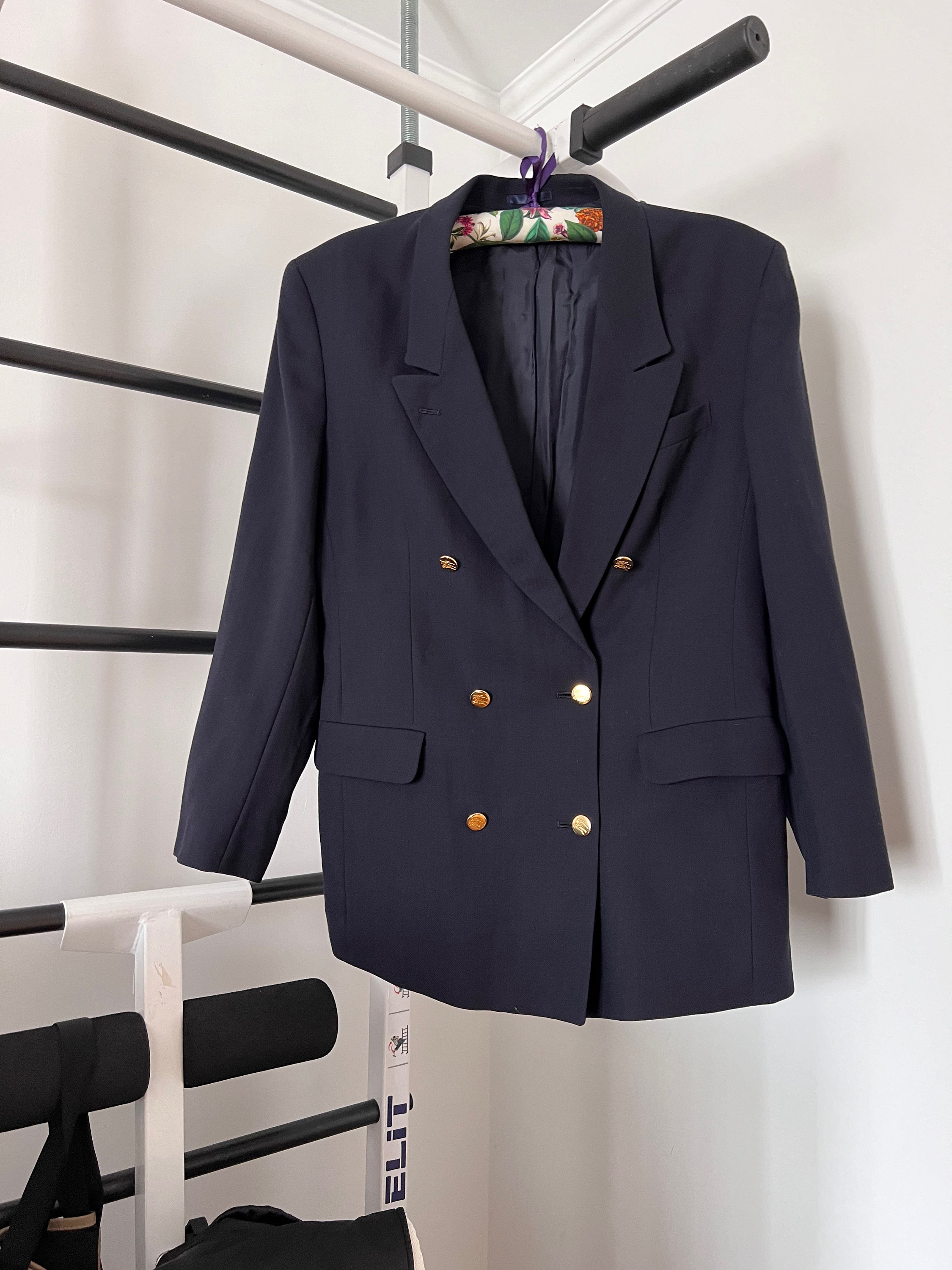 vintage Burberrys navy blazer jkt eh 【公式通販】