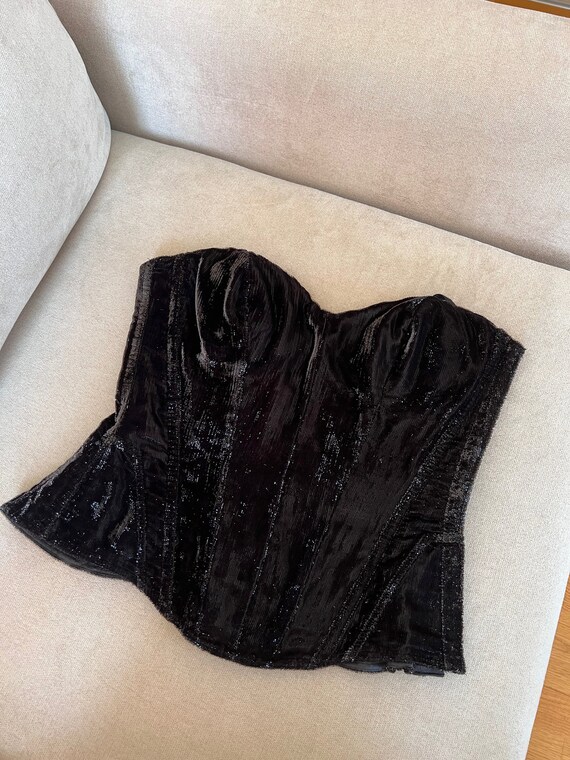 Colette Bustier Black - Australian Made