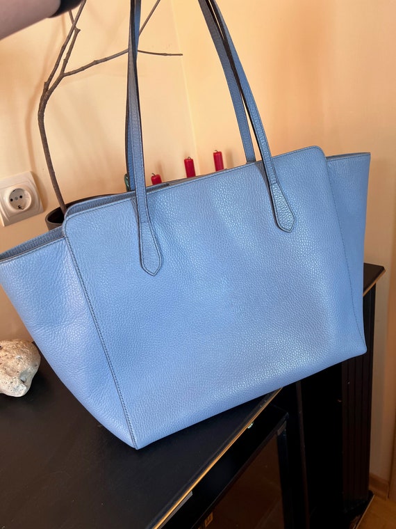 GUCCI authentic Swing blue tote bag / vintage bag… - image 7