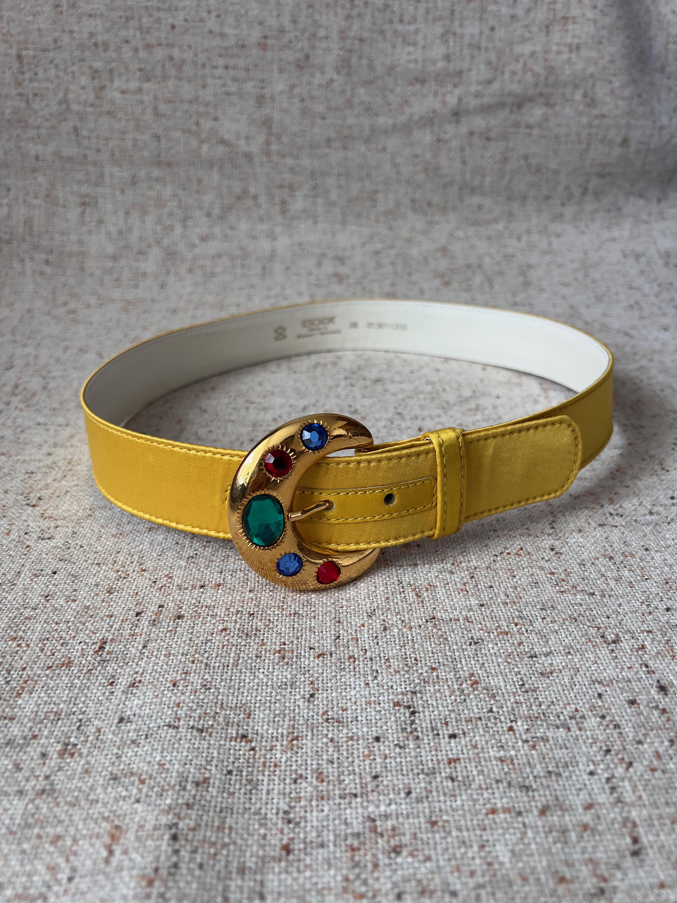 Gold Belt With Colored Stones - Etsy