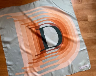 CD Christian Dior silk vintage scarf