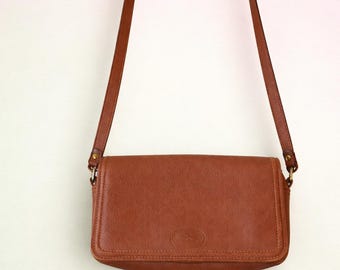 Vintage Longchamp Paris leather crossbody bag - Made in France