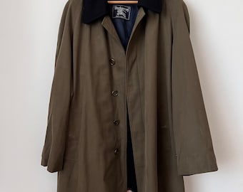 Kurtka męska khaki BURBERRYS z lat 80. w stylu vintage, rozmiar L