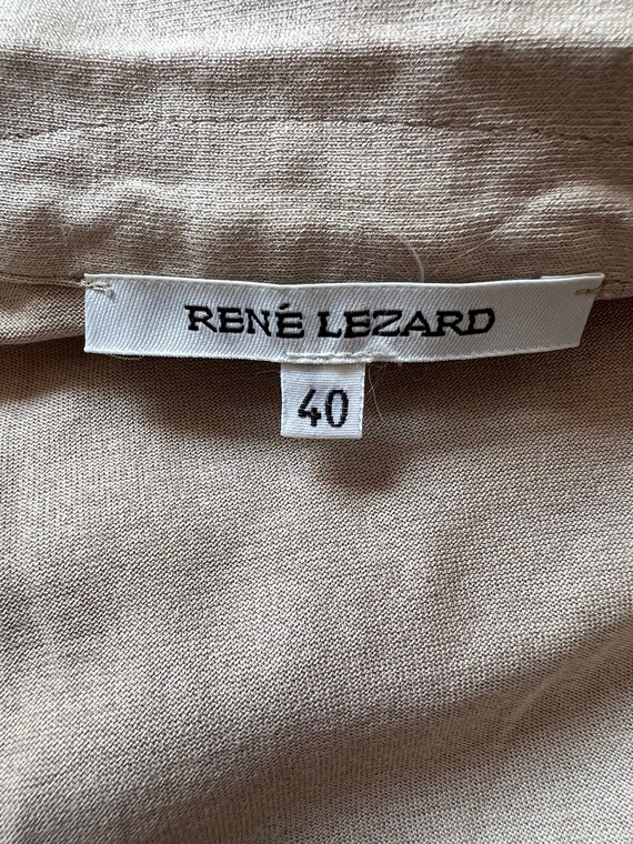 Rene lezard beige vintage cotton and silk classic… - image 4