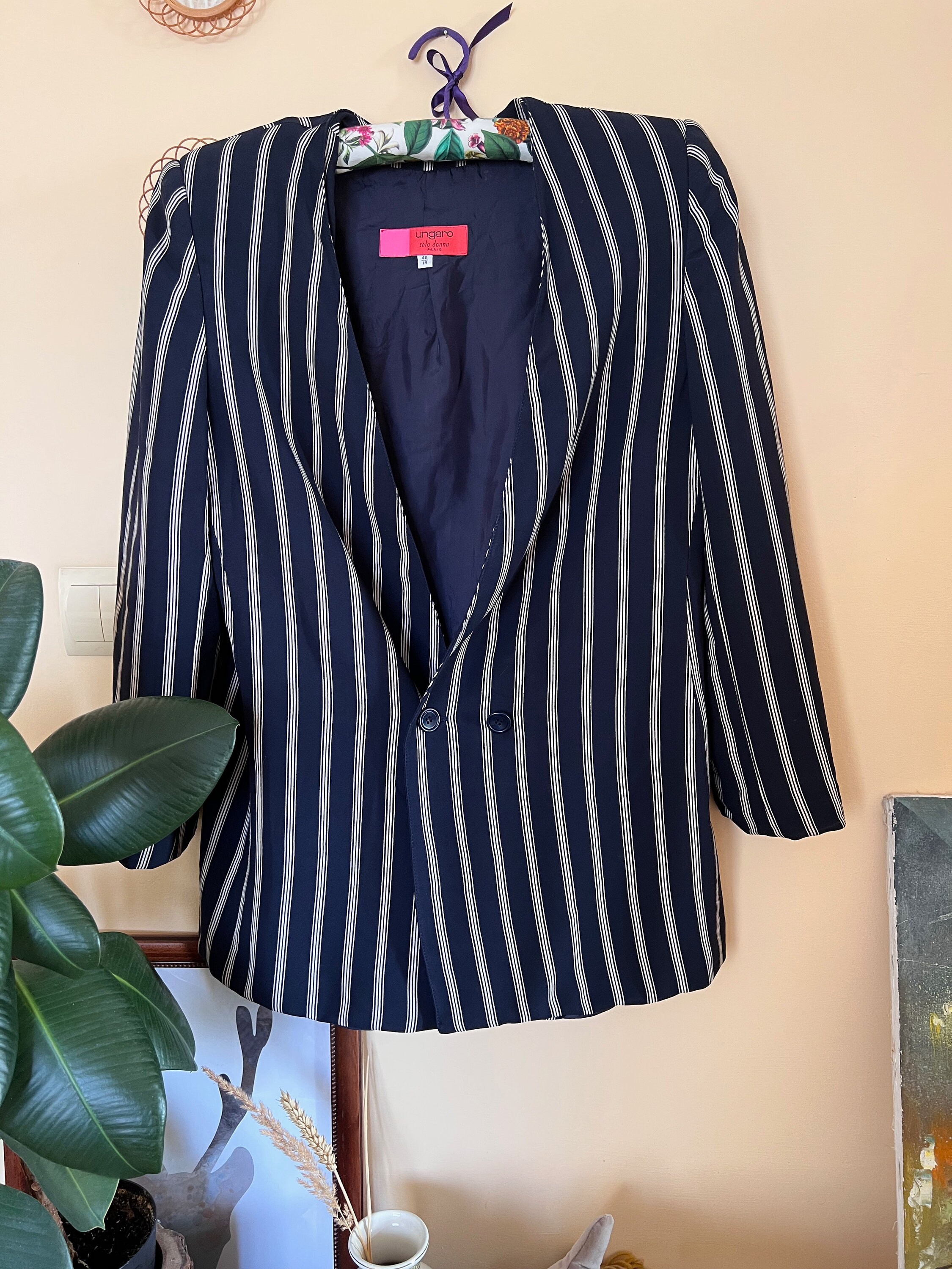 Ungaro Vintage Stripped Blazer Size S Etsy Australia
