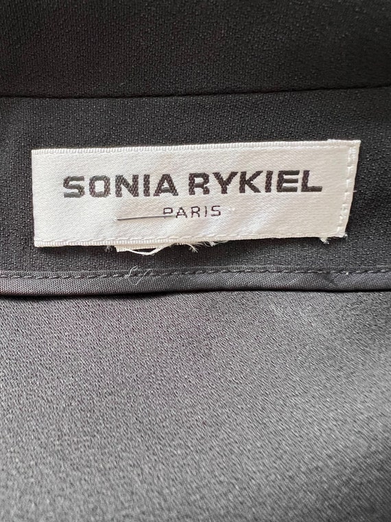 SONIA RYKIEL vintage black branded buttons formal… - image 5