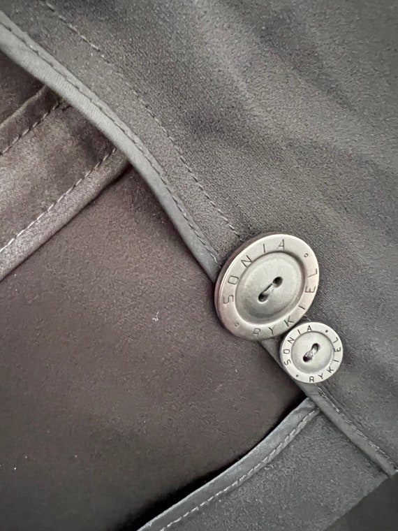 SONIA RYKIEL vintage black branded buttons formal… - image 6