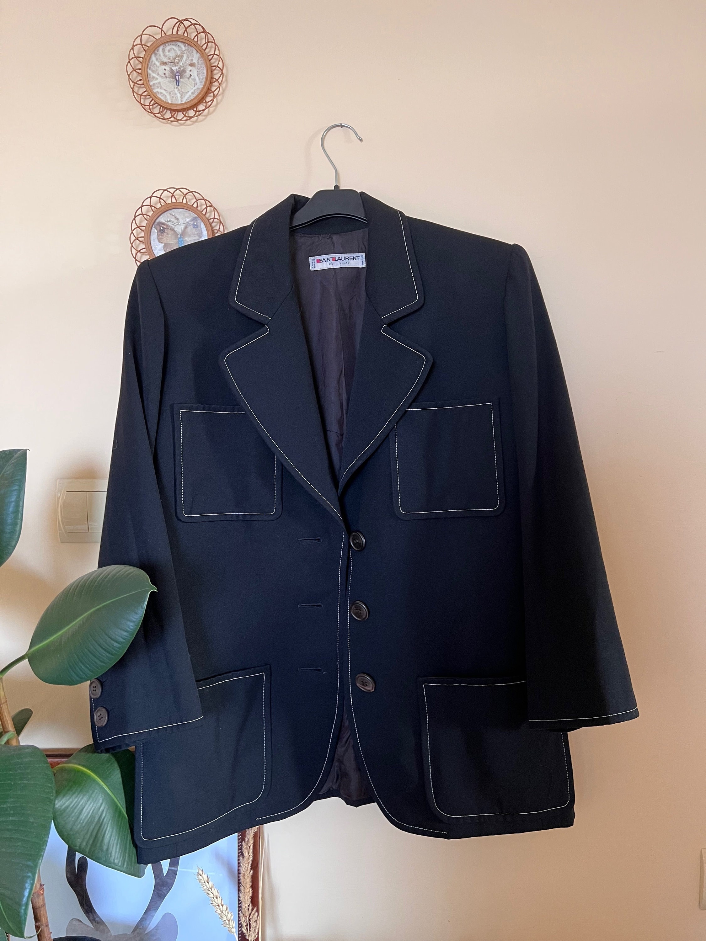 80s Ysl Jacket - Etsy Canada