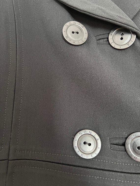 SONIA RYKIEL vintage black branded buttons formal… - image 3