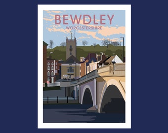 Original Illustration of Bewdley Worcestershire