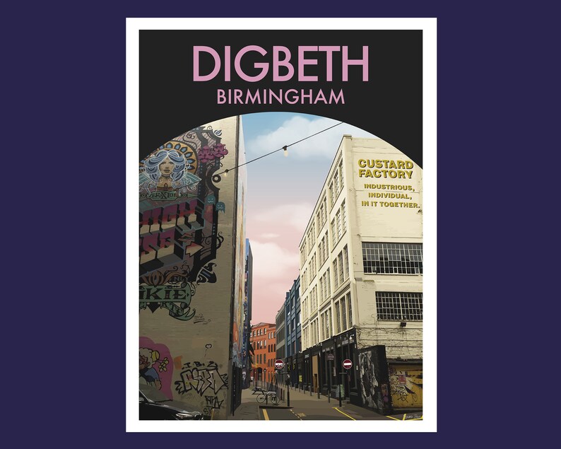 Digbeth & the Custard Factory Original Illustration - Etsy