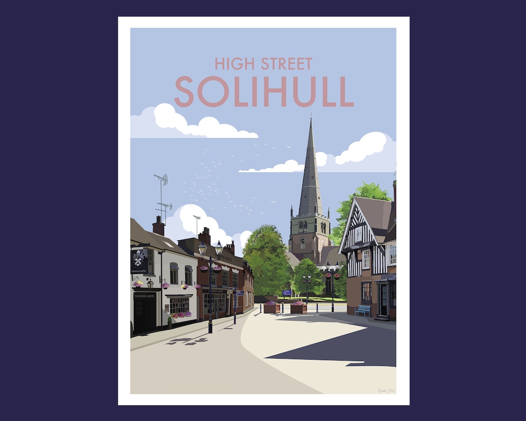 Original Solihull Illustration - Etsy UK