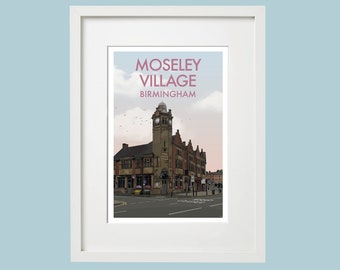Moseley Village (b) Framed