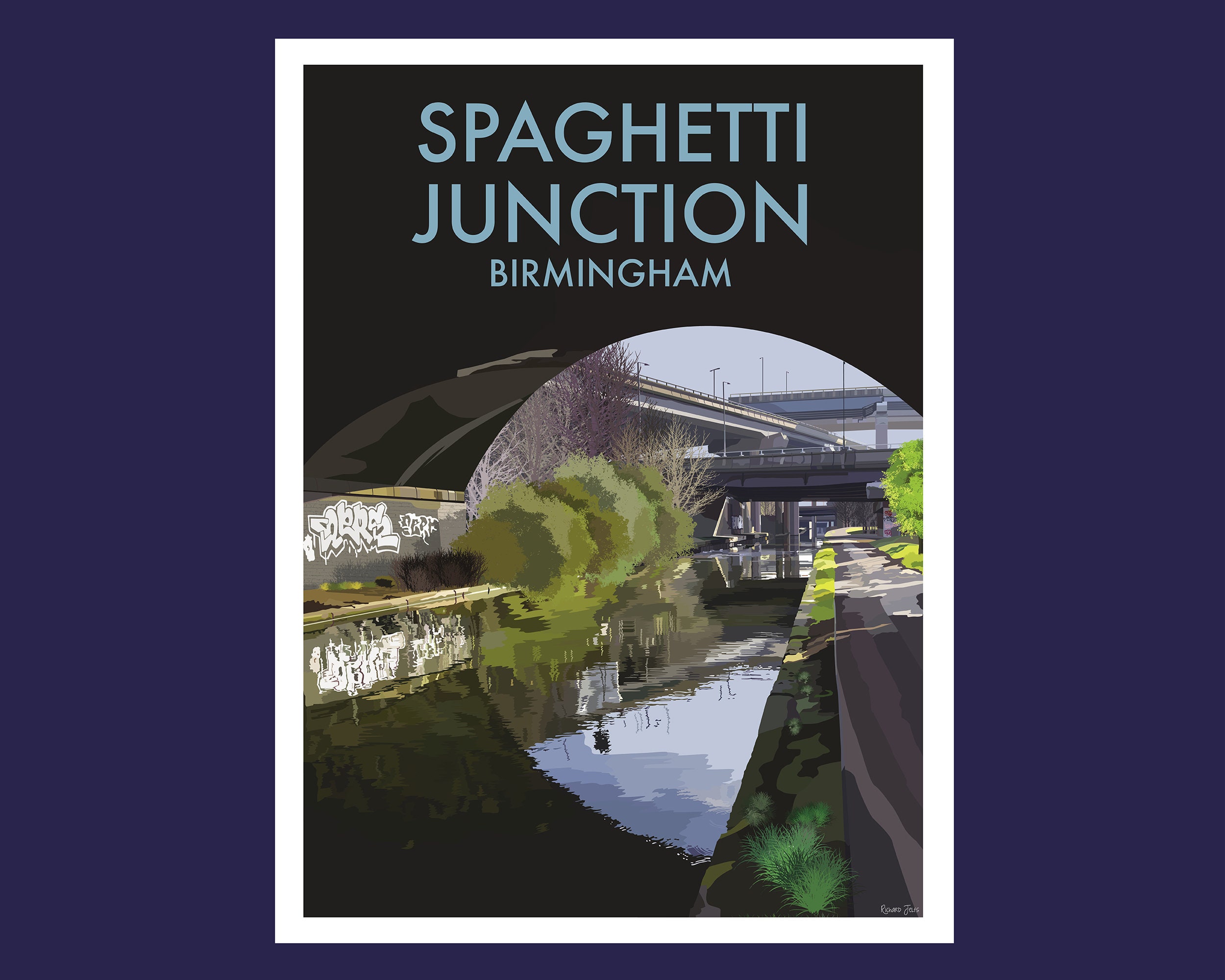Spaghetti Junction Birmingham Etsy UK