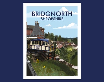 Bridgnorth Shropshire Original Illustration