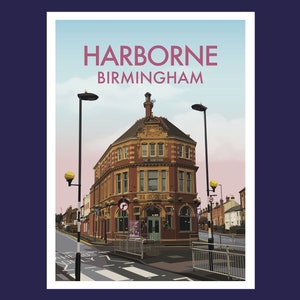 Harborne, Birmingham Original Illustration