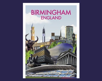 Tribute to the Birmingham Games 2022 Travel Poster
