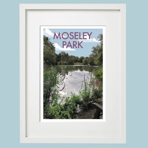 Framed Moseley Park Illustration