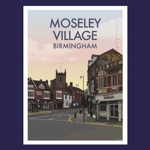Moseley Village Original Illustration