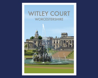 Original Illustration of Witley Court in Worcestershire