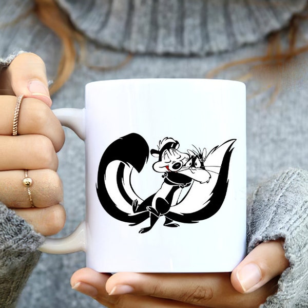 Pepe Le Pew Mug,Pepe Le Mug,Pew Cartoon Mug, Pew Lovers Gift,Pepe Mug,Le Pew Mug