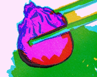 Neon dumpling