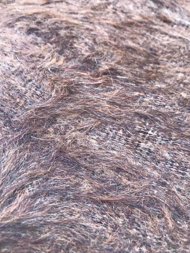 Brown vintage knitted blanket picnic blanket turkish wool blanket 6.4 x 4.9 ft crocket Blanket,Boho Decor rug, grandmother blanket