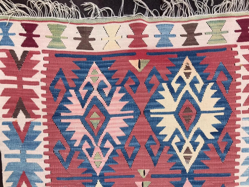 Area Kilim Kilim Rug Turkish Kilim Turkish Kilim Rug Vintage Kilim Home Decor 4.10x2.65 ft Wool Kilim Handmade Kilim Kilims