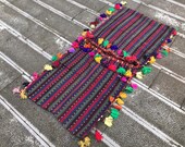 saddle bag turkish rug - home decor oriental handmade wool oushak rug runner - small rug anatolian, rainbow 3x6 rug for gift, 2,4 x 5.6 ft