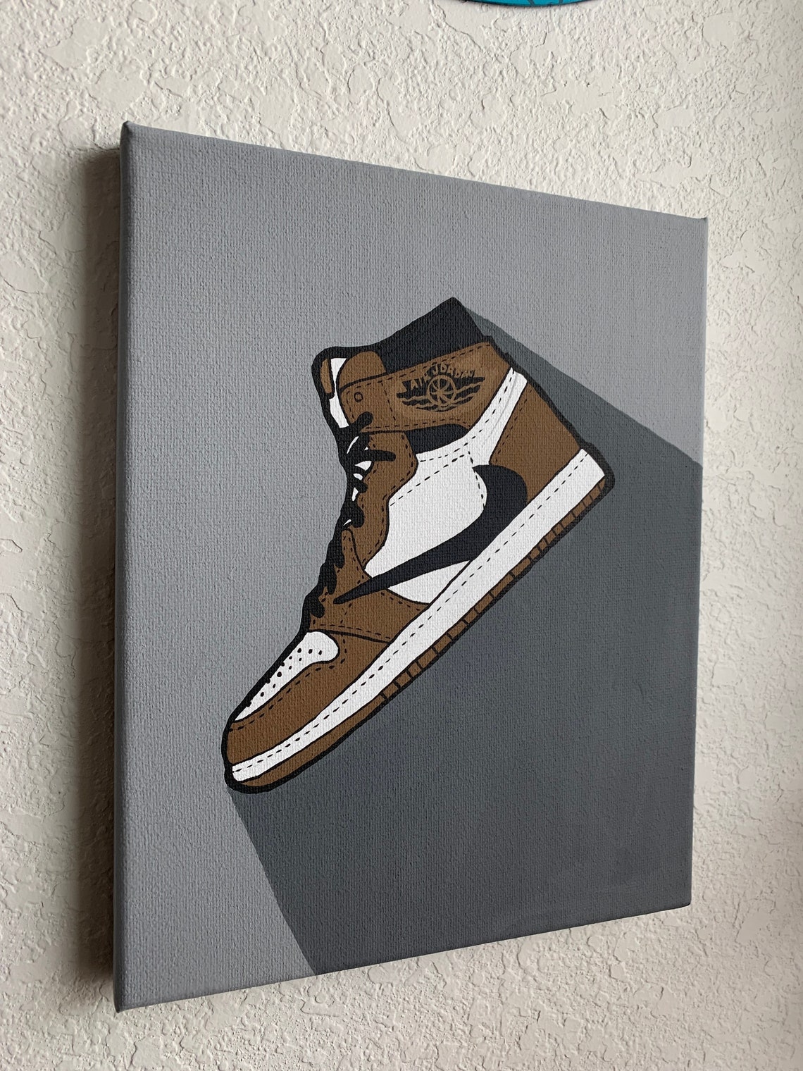 Air Jordan 1 Painting Travis Scott Jordan 1 HandPainted Etsy