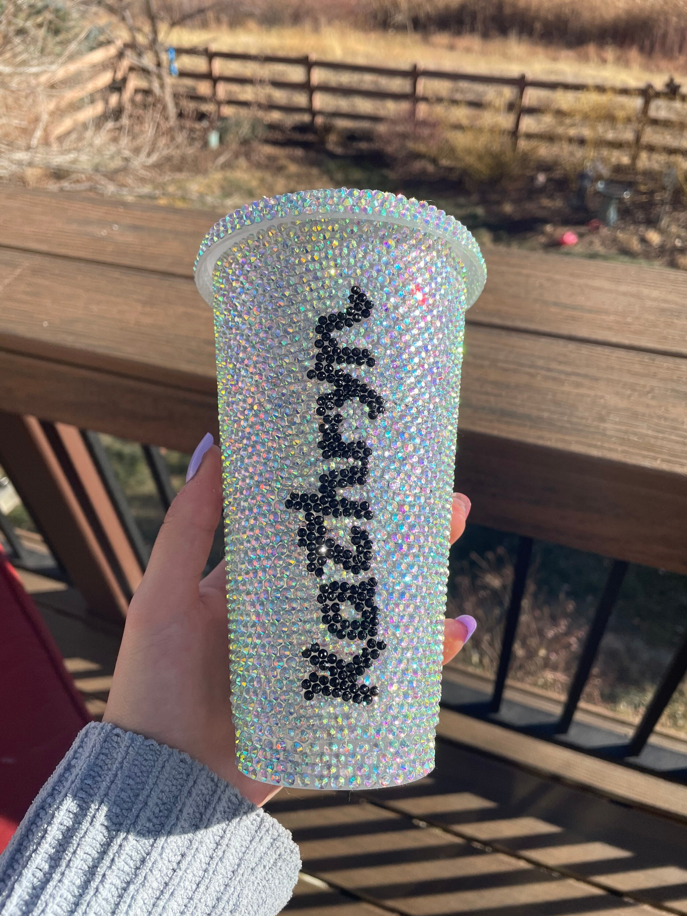 Custom Full Bling Cup WITH NAME Etsy