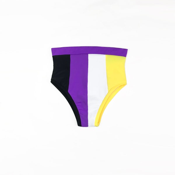 Nonbinary pride flag stripe bottoms