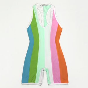 Worstelsinglet met strepen - Multi