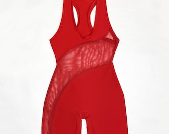 Camiseta de lucha libre Swoop - Roja