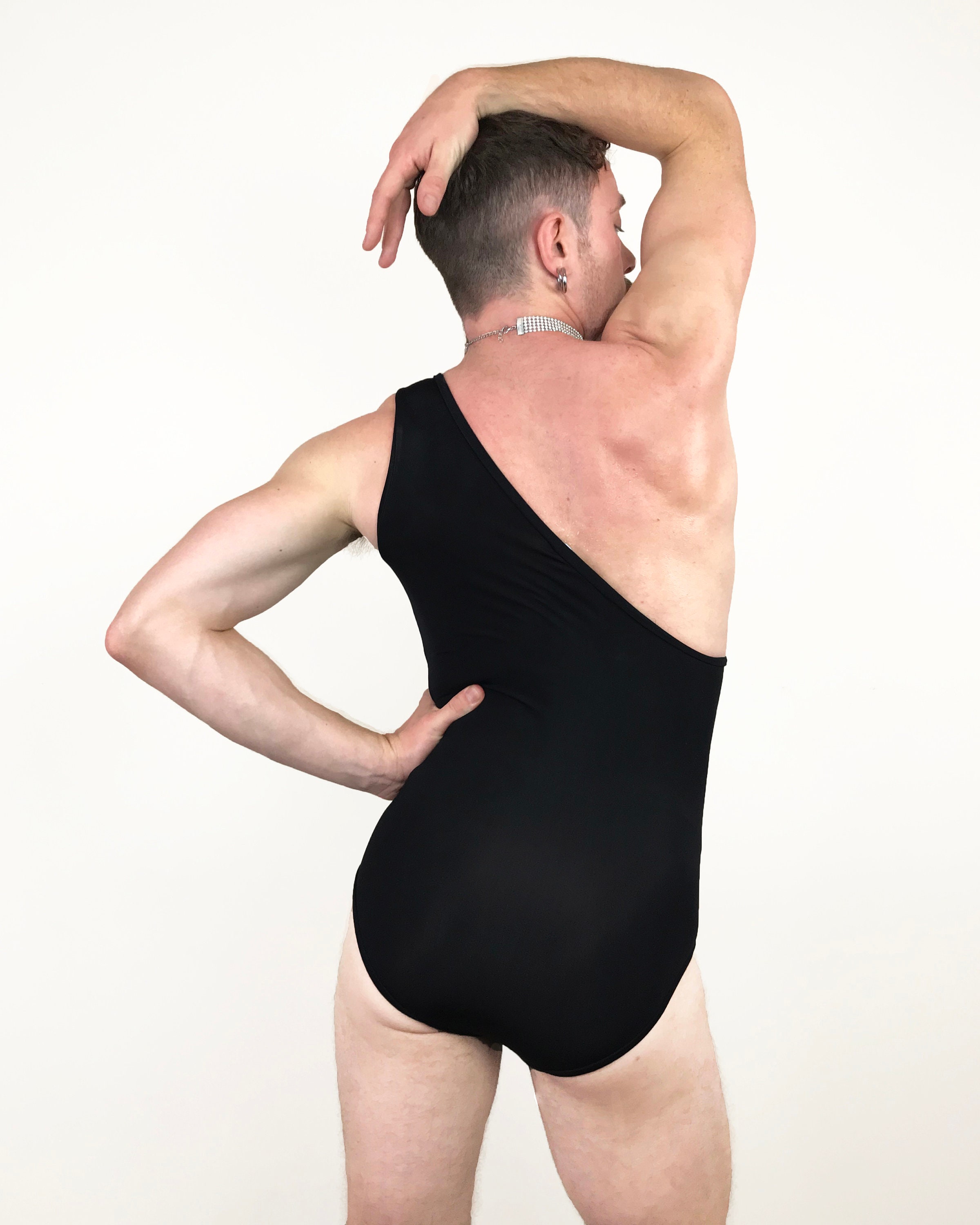 leotard Strongman One Shoulder Leotard Black Men's - Etsy