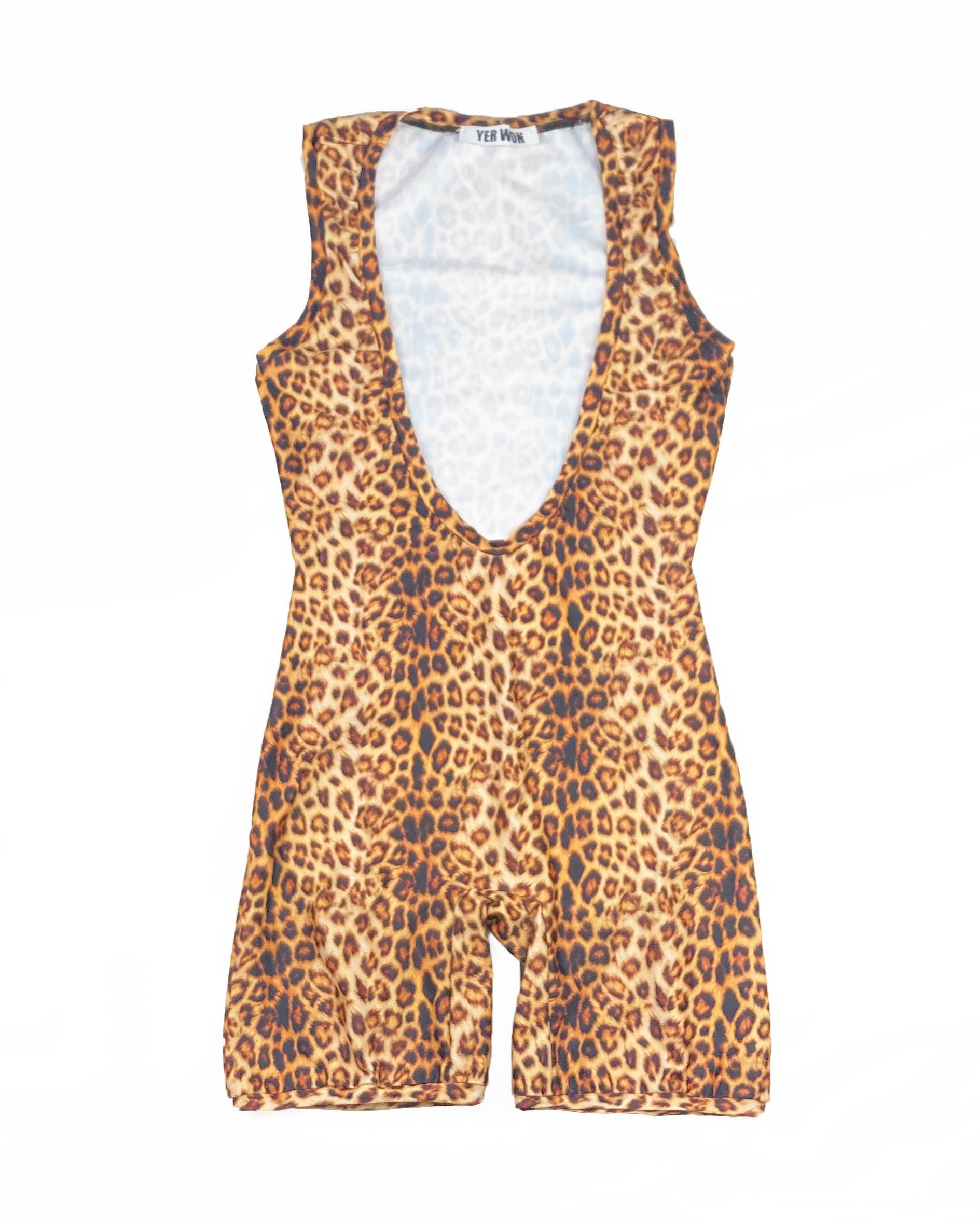 Bummer Wrestling Singlet - Leopard