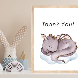 Drakar akvarell clipart, söt drake PNG, väggkonst för barnrum, pojkar clipart, barnkalas, babyshower bild 6