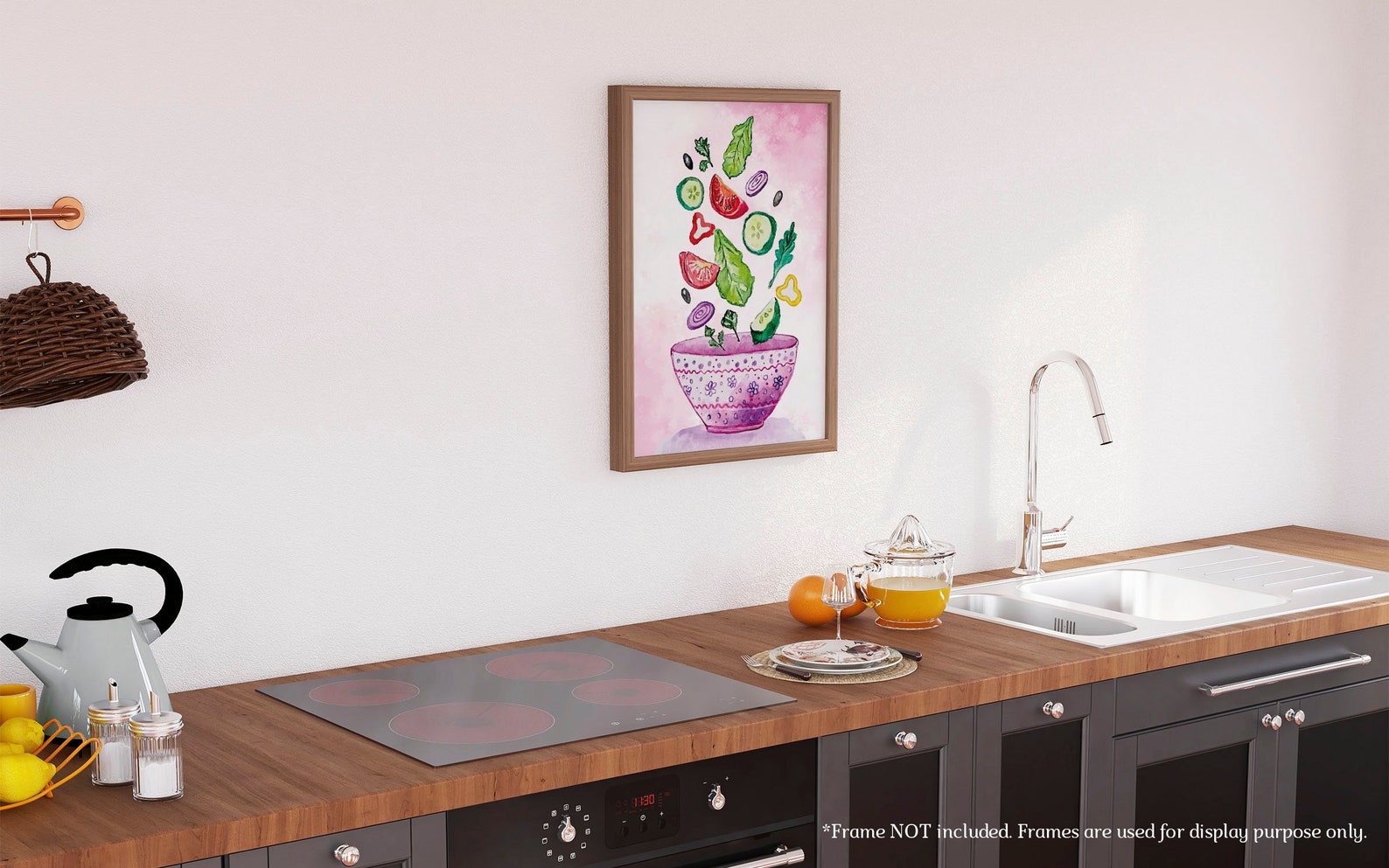 Druckbare Aquarell Kunst Küche Wanddekoration Küche Prints | Etsy