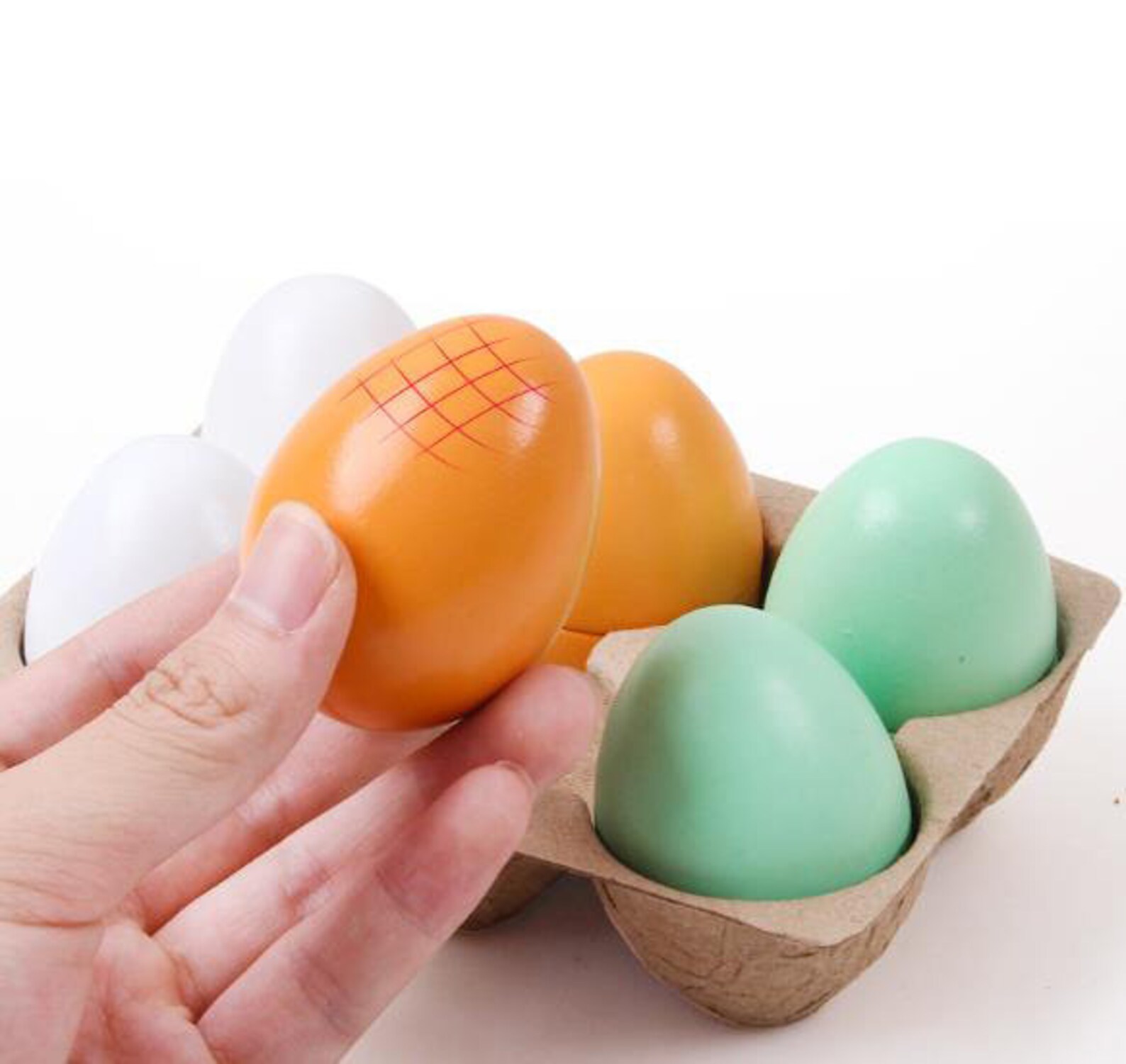 simulation color duck eggs Wooden toy set for kid Etsy