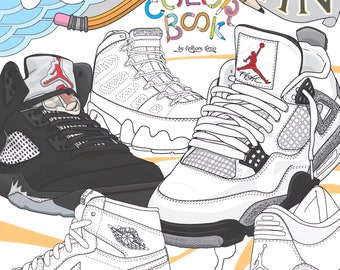 Download Coloring Book Shoes Etsy