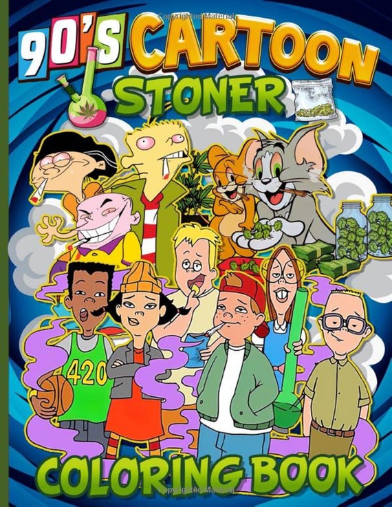 90s Cartoon Stoner Coloring Book Enchanting Trippy Psychedelic - Etsy 90s Cartoon Stoner Coloring Book Enchanting Trippy Psychedelic - Etsy