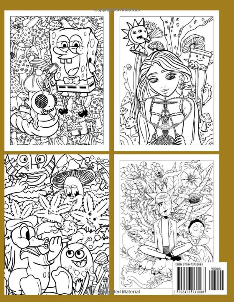 90s Cartoon Stoner Coloring Book an Amazing 90s Cartoon Etsy