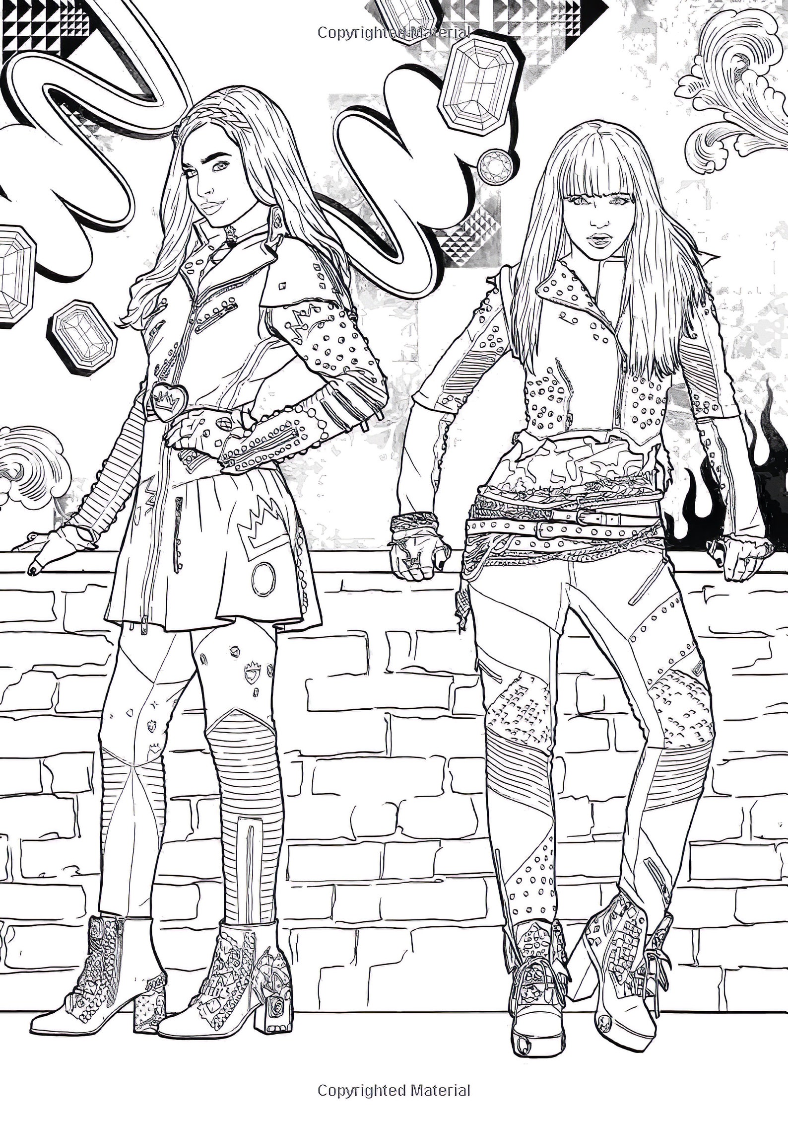 Descendants 2 A Wickedly Cool Coloring Book Art Of Coloring Etsy descendants-2-a-wickedly-cool-coloring-book-art-of-coloring-etsy