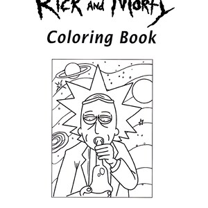 Rick And Morty Stoner Coloring Book: Adults Coloring Books | Etsy